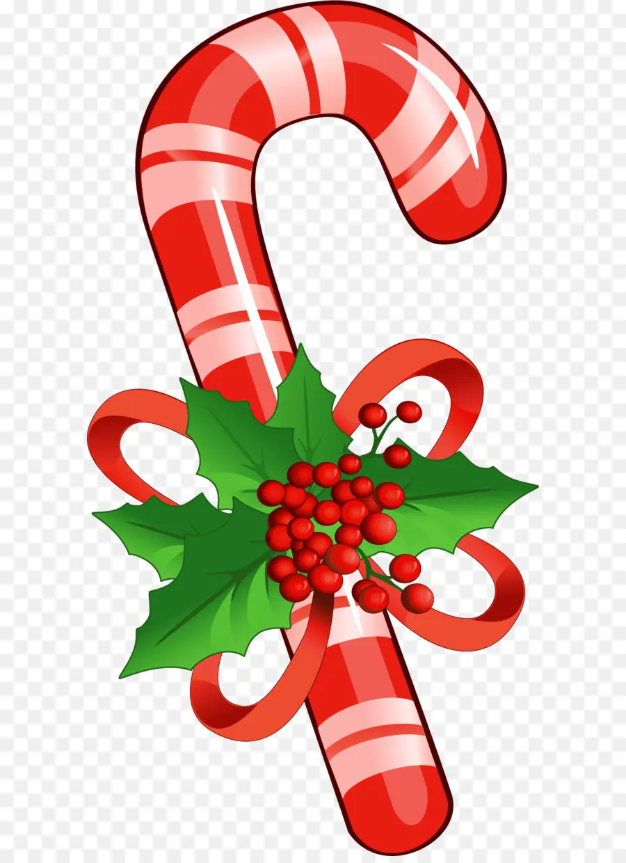 Holly Ile Şeker Kamışı，Noel PNG