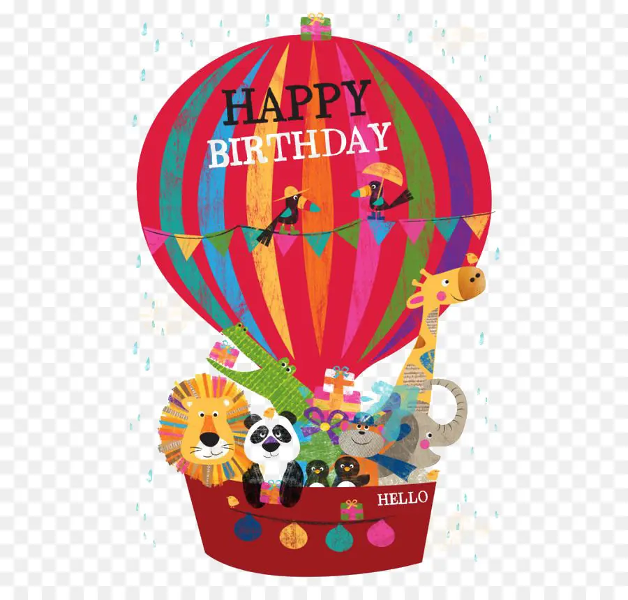 Doğum Günü，Sıcak Hava Balonu PNG