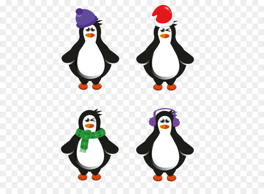 Penguenler，Kış PNG