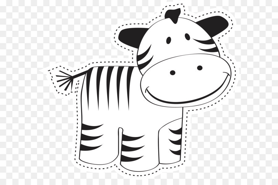 Karikatür Zebra，Hayvan PNG