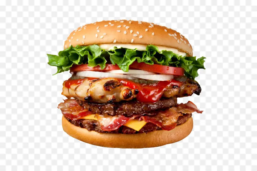 Hamburger，Sebzeli Hamburger PNG