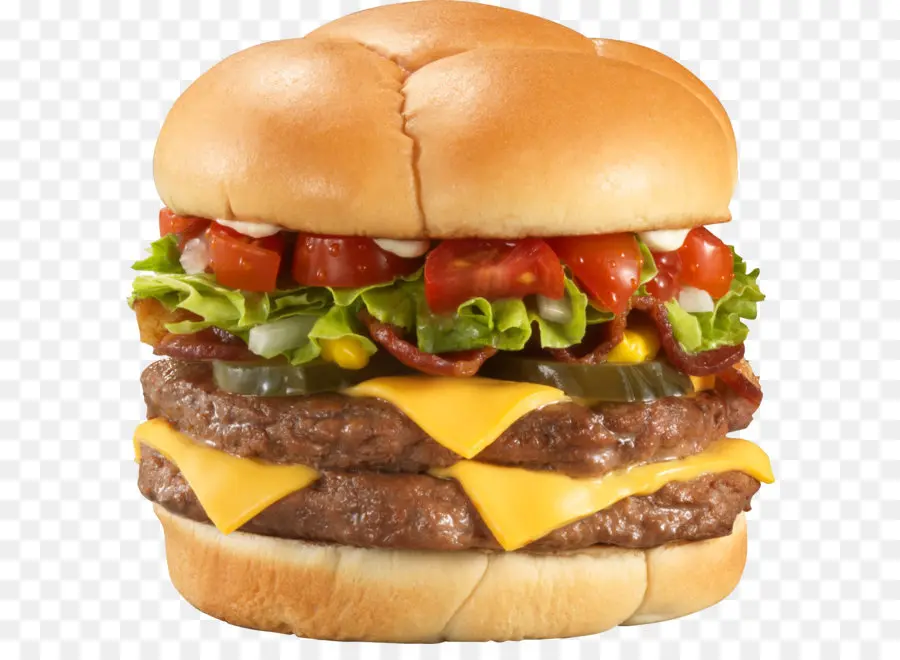 Duble Cheeseburger，Hamburger PNG