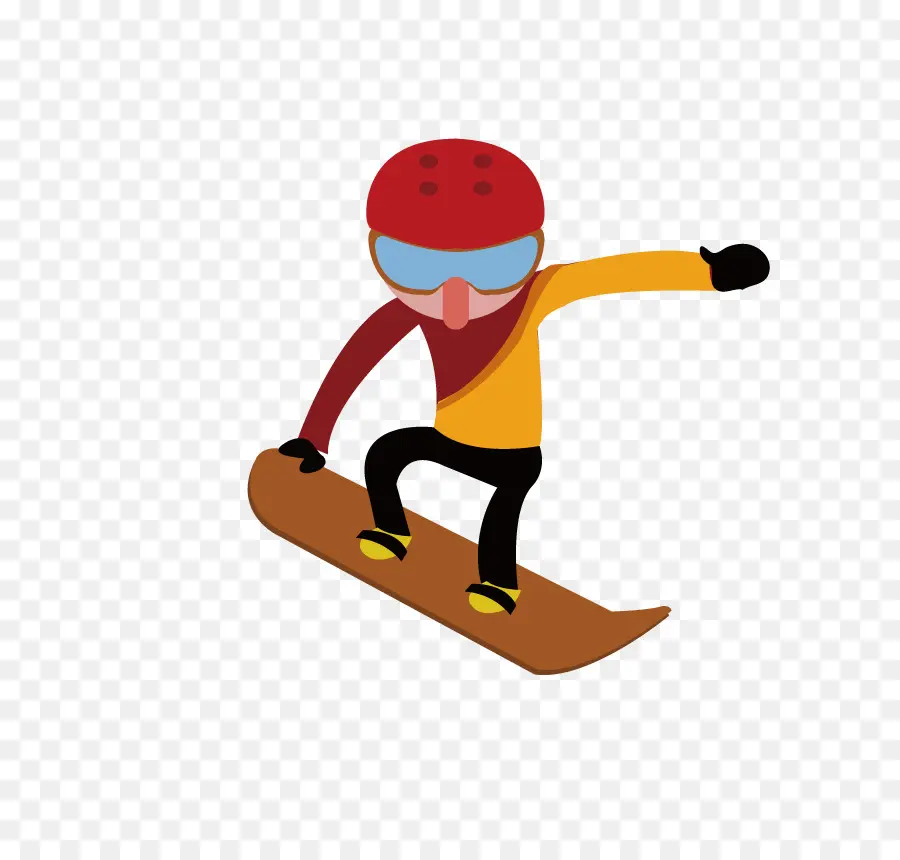 Karikatür，Snowboard Yapmak PNG