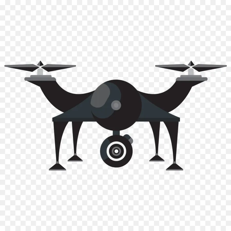 Siyah Drone，Quadcopter PNG