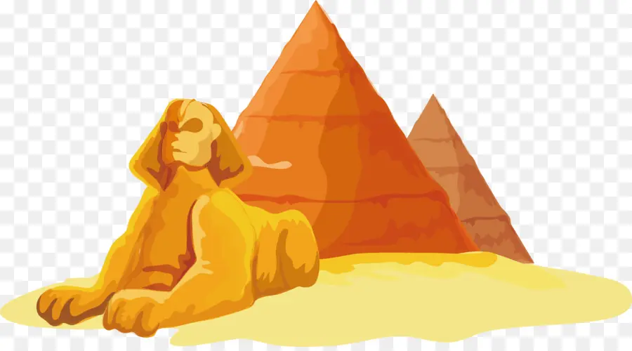Giza'nın Büyük Sfenks'i，Mısır Piramitleri PNG