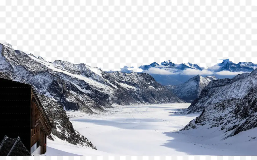 Jungfrau，Aletsch Buzul PNG