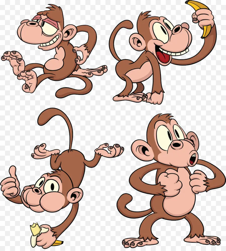 Karikatür，Maymun PNG
