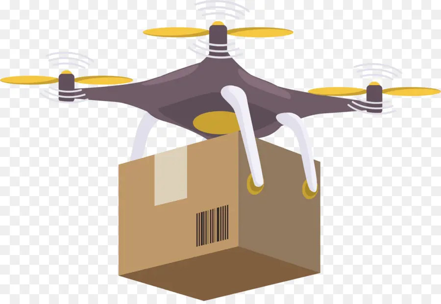 Teslimat Drone'u，Paket PNG