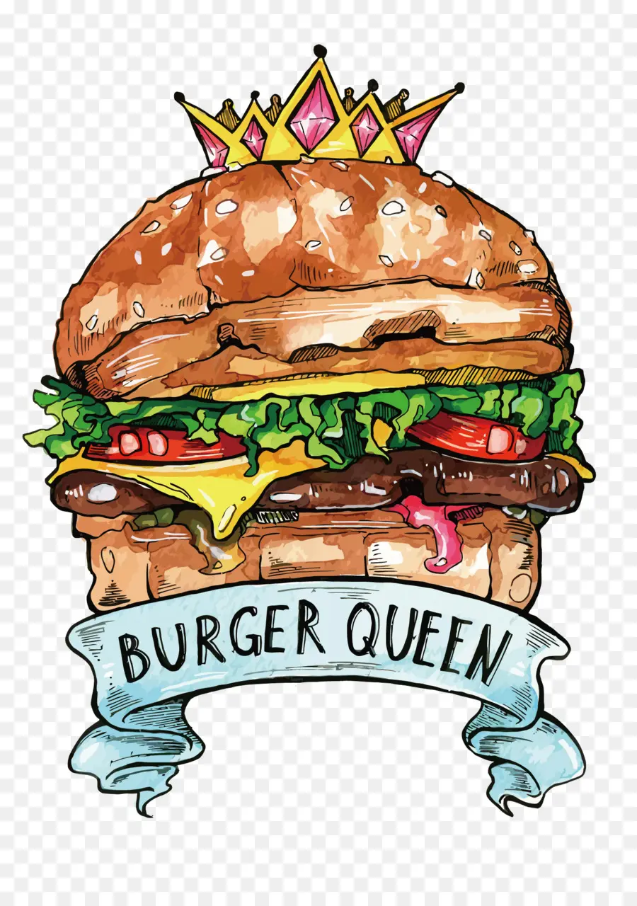 Burger Kraliçesi，Yiyecek PNG