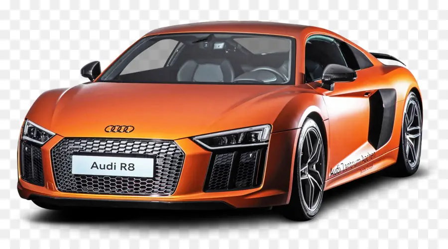 Turuncu Audi R8，Araba PNG