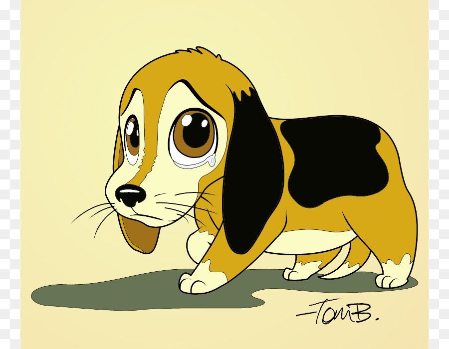 Beagle Yavrusu Karikatur Klip Sanat Cizim Uzgun Cizgi Film Resimler Seffaf Png Goruntusu