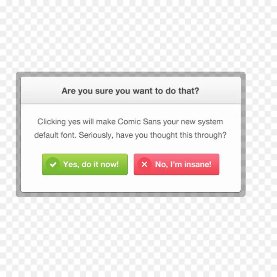 Comic Sans Yazı Tipi Uyarısı，Yazı Tipi Değişikliği PNG