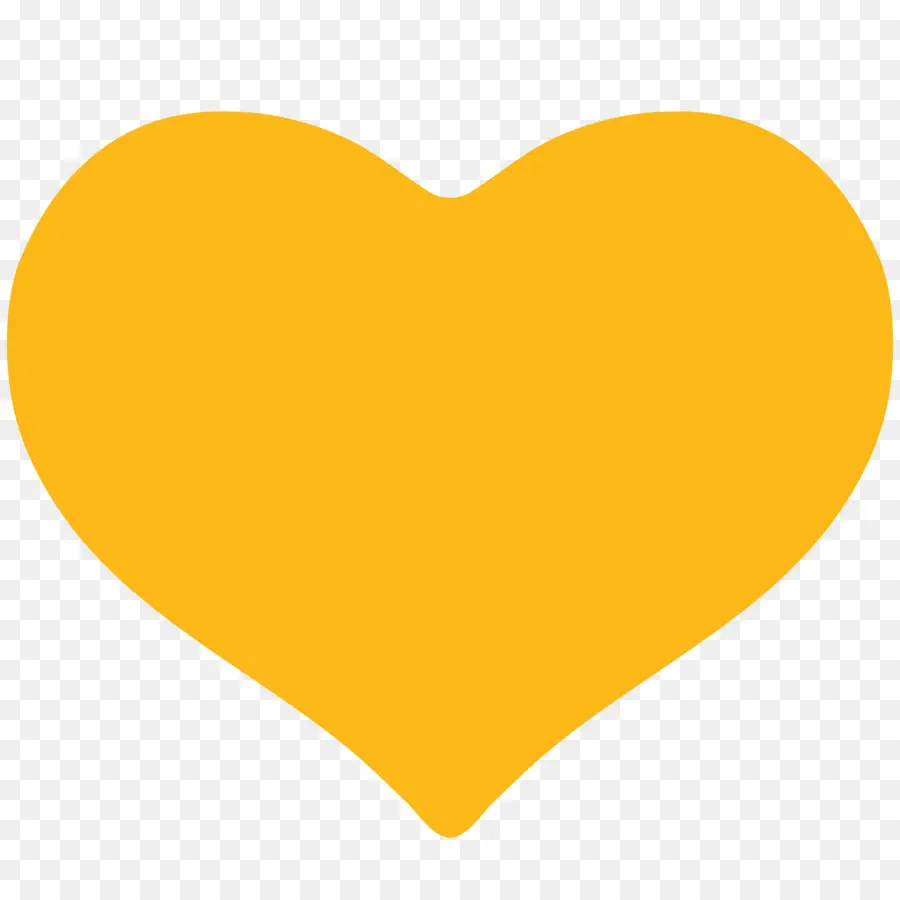 Sarı，Kalp PNG