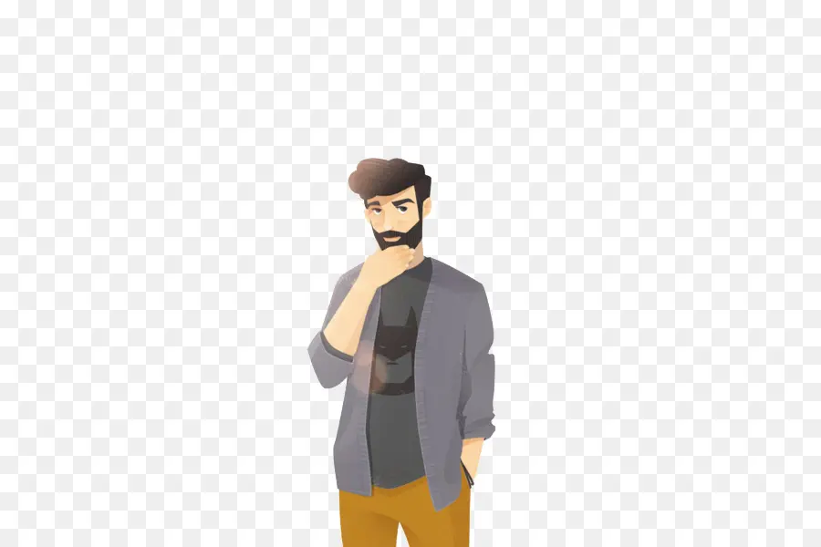 Sakallı Karikatür Adam，Adam PNG