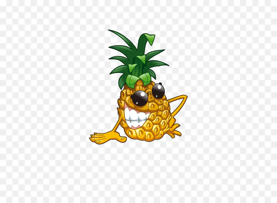 Karikatür Ananas，Tropikal PNG