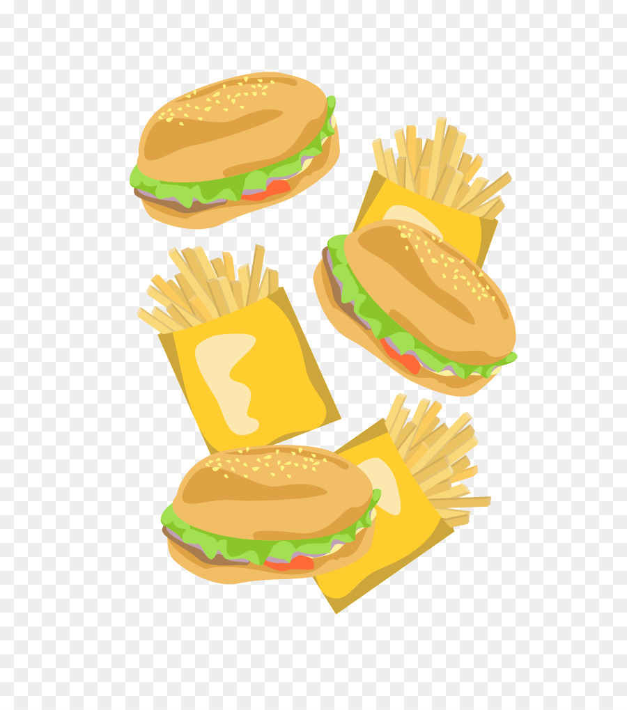 Burger Ve Patates Kızartması，Fast Food PNG