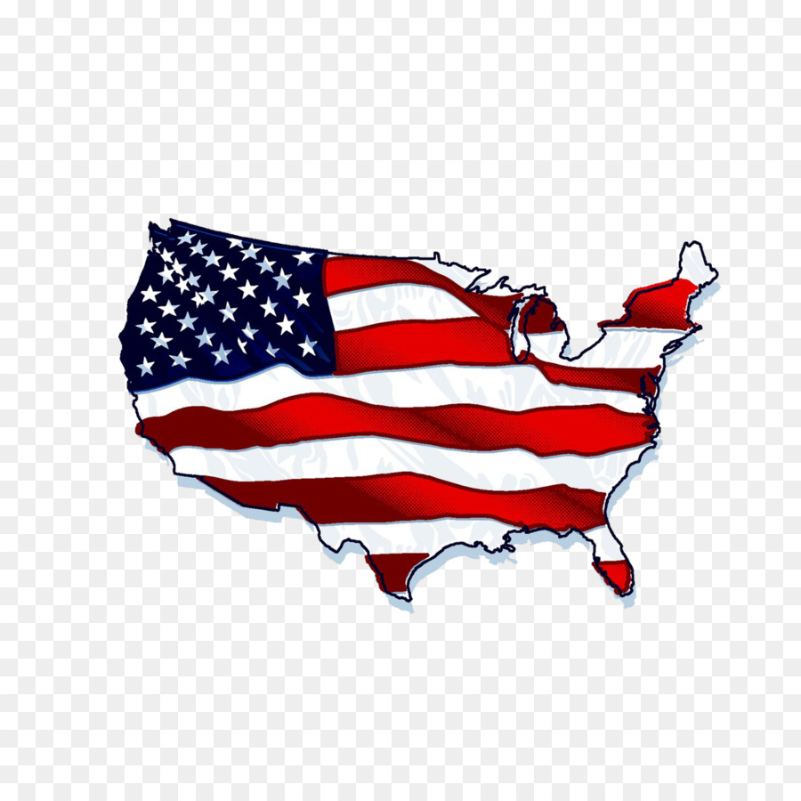 Amerika Birlesik Devletleri Seklin Bayrak Amerikan Bayragi Haritasi Seffaf Png Goruntusu