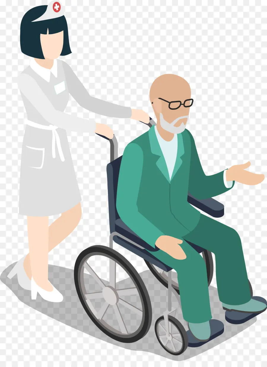 Yaşlılık，Tekerlekli Sandalye PNG