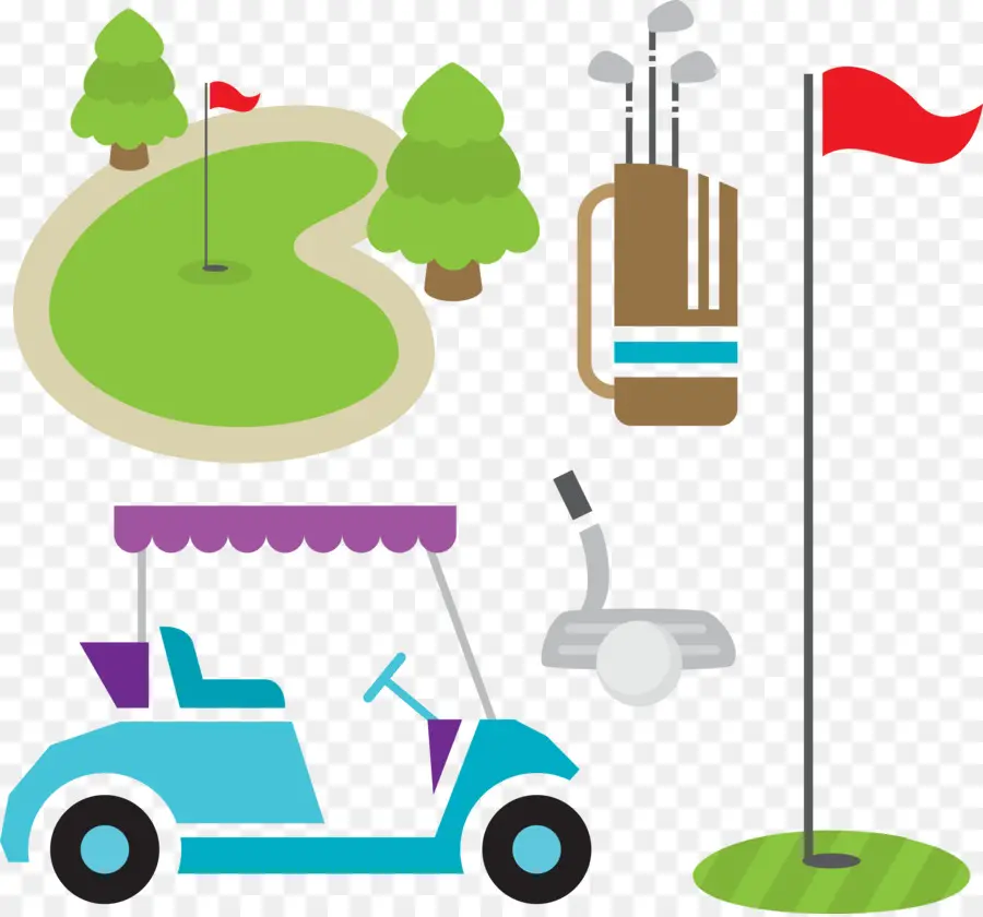 Golf，Golf Arabası PNG