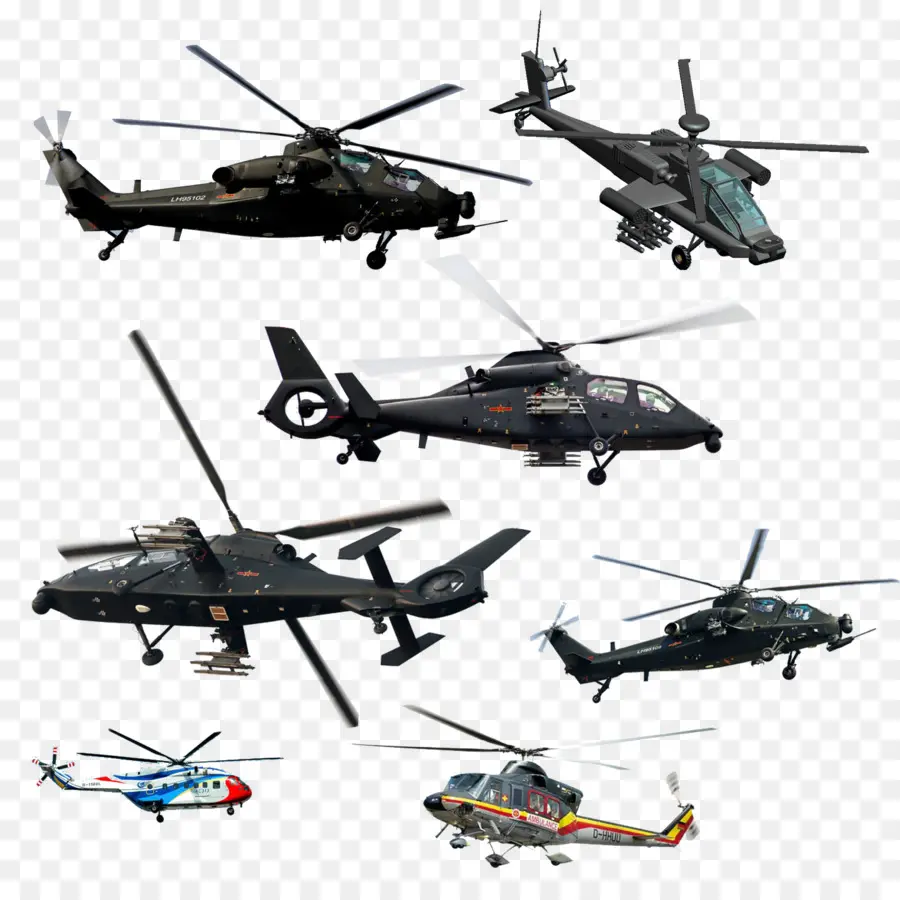 Helikopterler，Uçak PNG