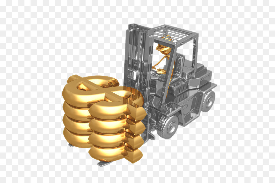 Altın Dolar İşaretleri，Forklift PNG