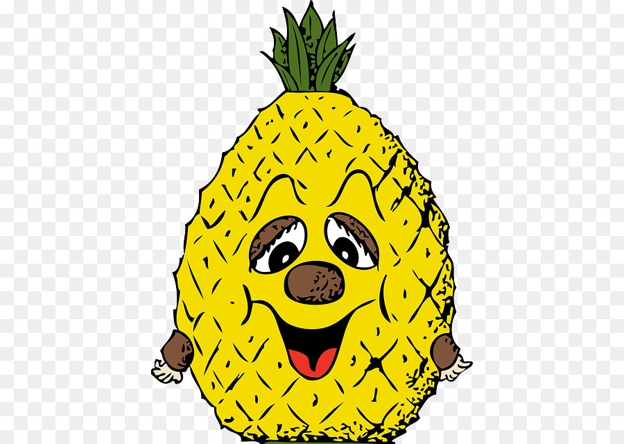 Ananas Karikatür，Meyve PNG