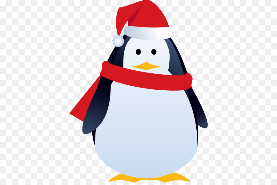 Penguen，Noel Baba şapkası PNG