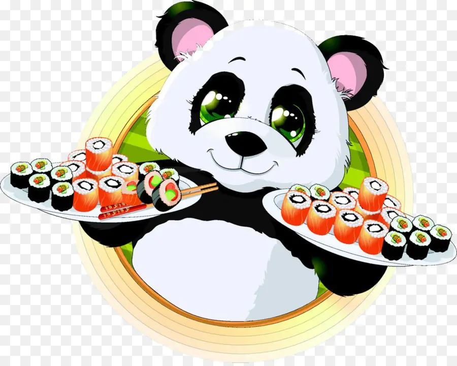 Suşi Ile Panda，Yiyecek PNG