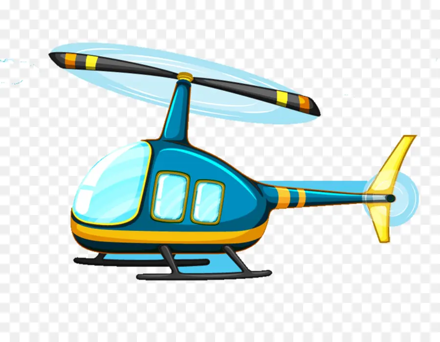 Karikatür Helikopter，Uçak PNG