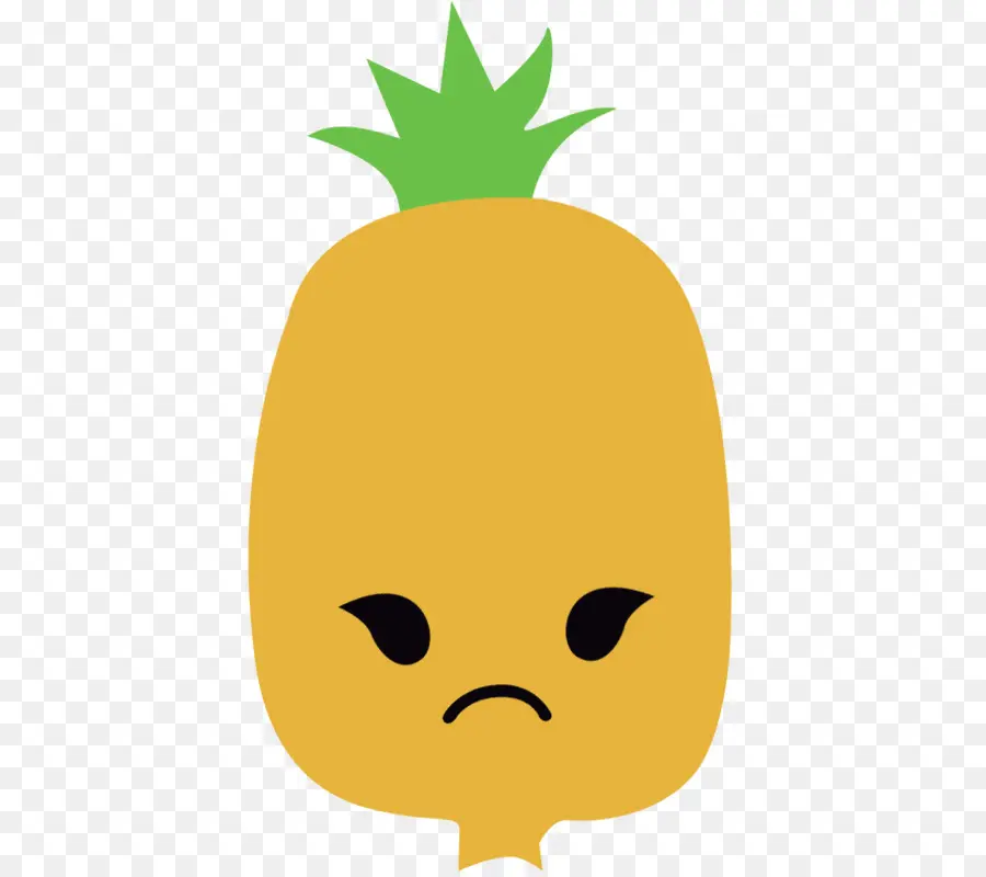 üzgün Ananas，Meyve PNG