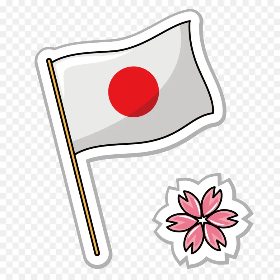 Japon Bayrağı，Kiraz Çiçeği PNG