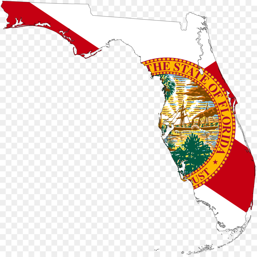 Florida Eyalet Haritası，Durum PNG