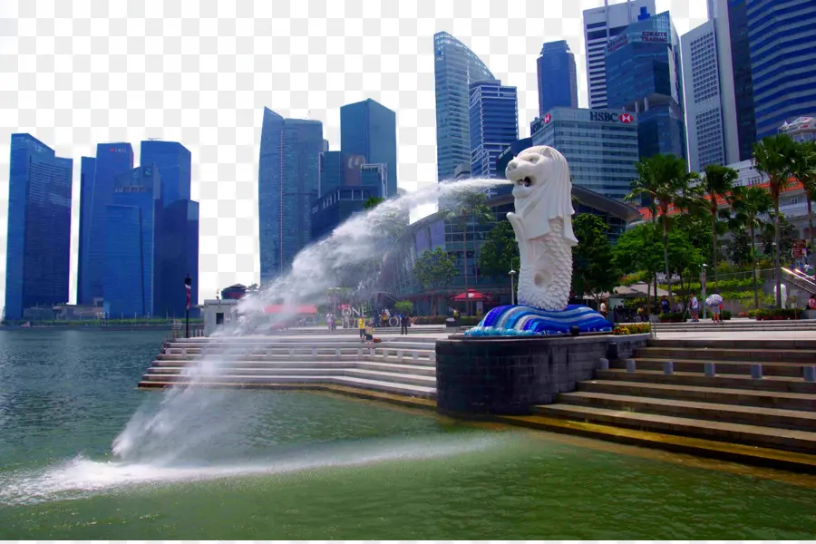 Merlion Heykeli，Singapur PNG