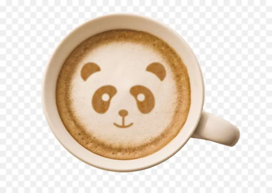 Panda Latte Sanatı，Kahve PNG