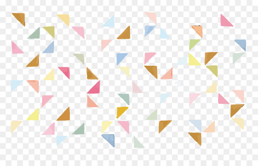 Renkli üçgenler，Geometrik PNG