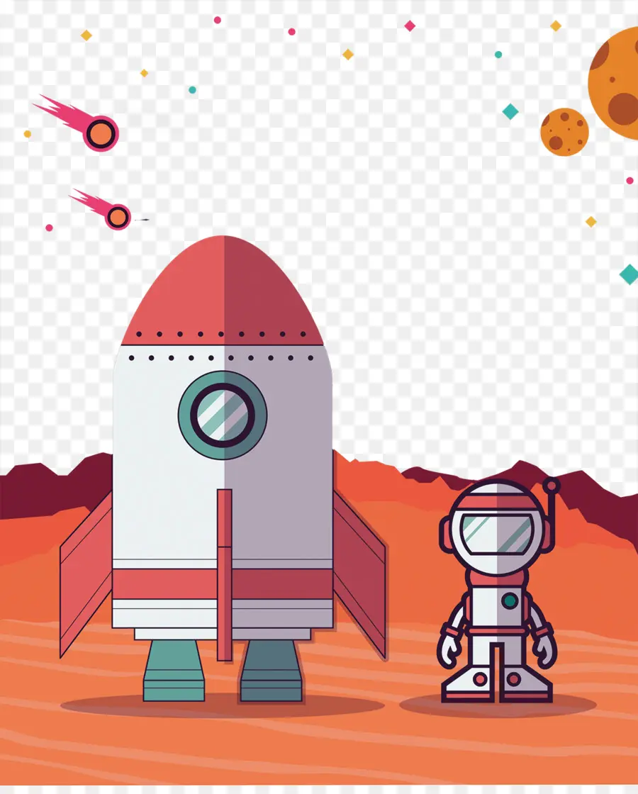Astronot，Roket PNG