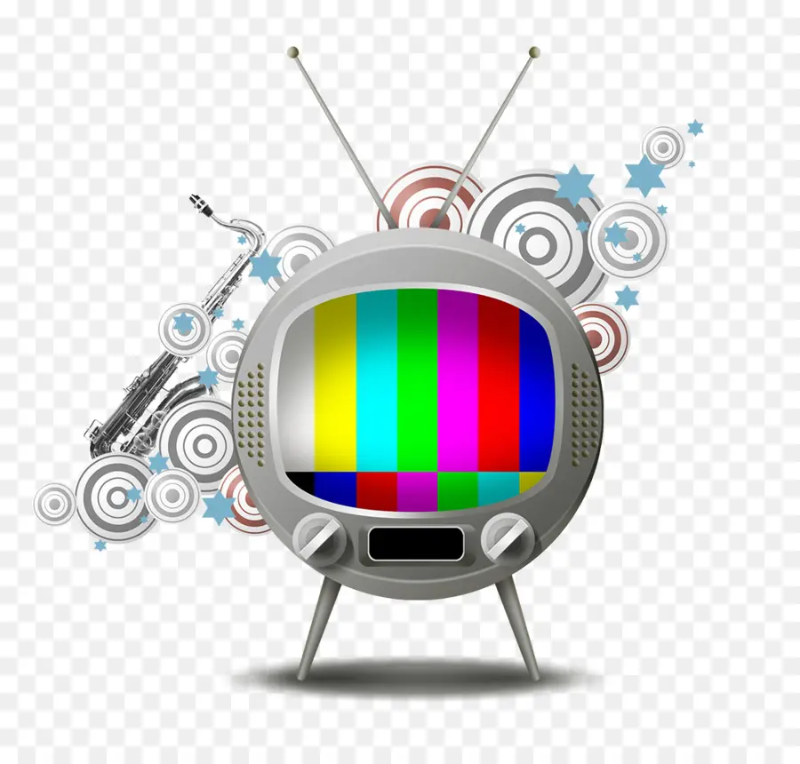 Retro Televizyon，Ekran PNG