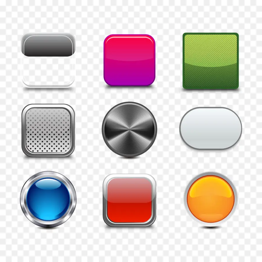 Metal，Buton PNG