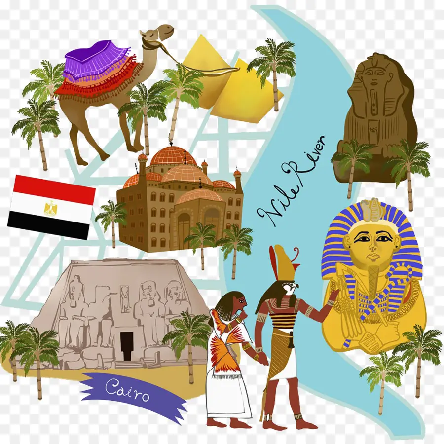 Kahire，Ebu Simbel PNG