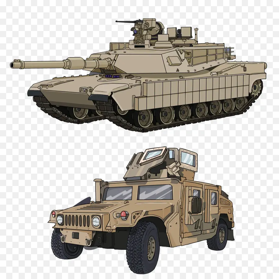 Tank Ve Humvee，Askeri PNG