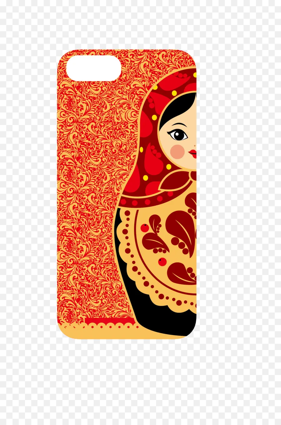 Matryoshka Bebek Telefon Kılıfı，Oyuncak Bebek PNG