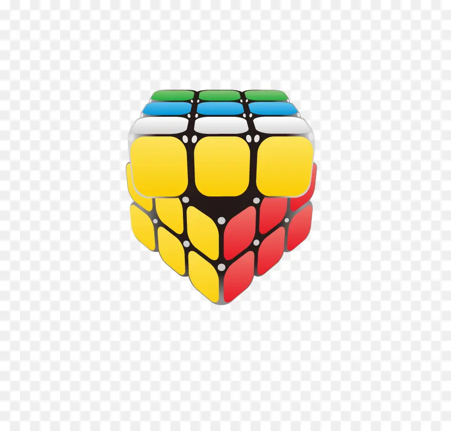 Rubik Küpü，Renkli PNG