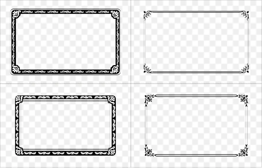 Dekoratif Çerçeveler，Kenarlıklar PNG
