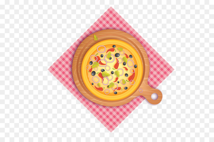 Ahşap Tahtada Pizza，Topingler PNG