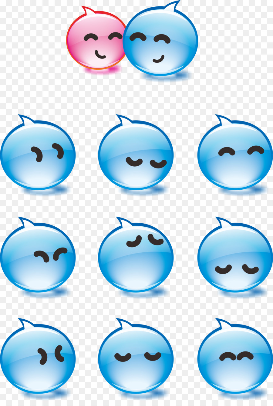 Emojiler，Yüzler PNG