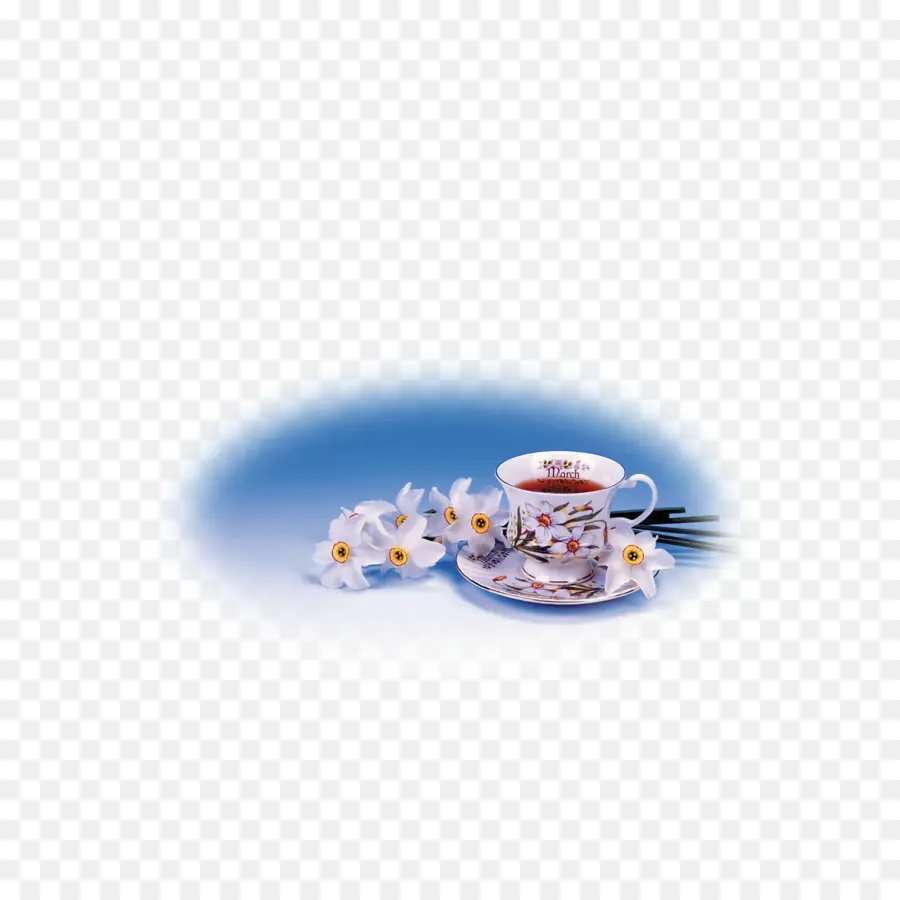 Çay Bardağı，Çiçekler PNG