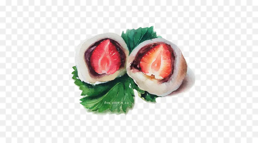 Çilek Mochi，çilek PNG