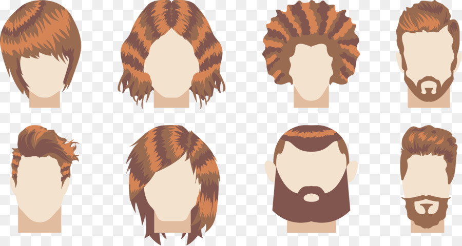 Uzun Saç，Kahverengi Saçlı PNG
