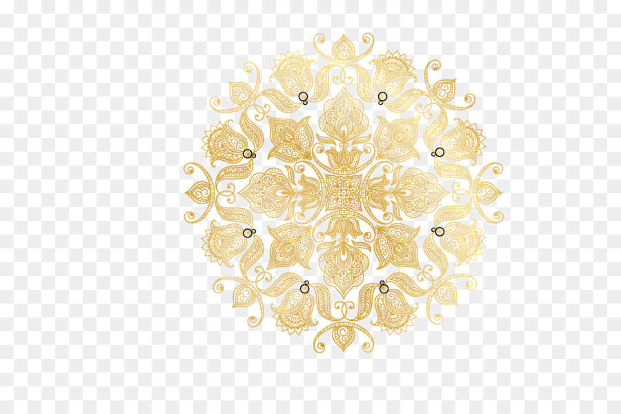 Altın Mandala，Model PNG