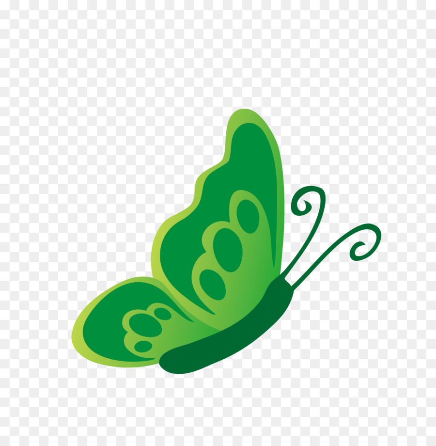 Kelebek，Yeşil PNG